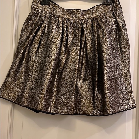 See By Chloe Gold Pleated Mini Skirt - Picture 3 of 7